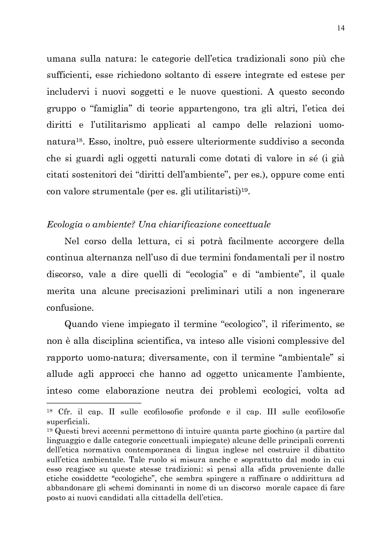 Anteprima della tesi: Etica e ambiente, Pagina 12