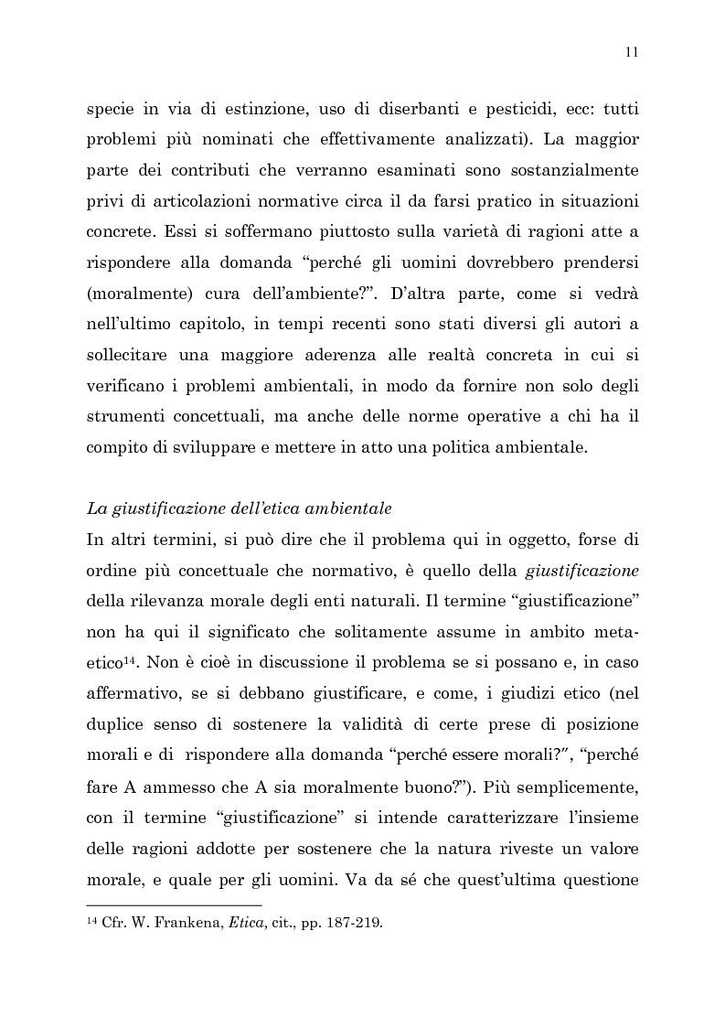 Anteprima della tesi: Etica e ambiente, Pagina 9
