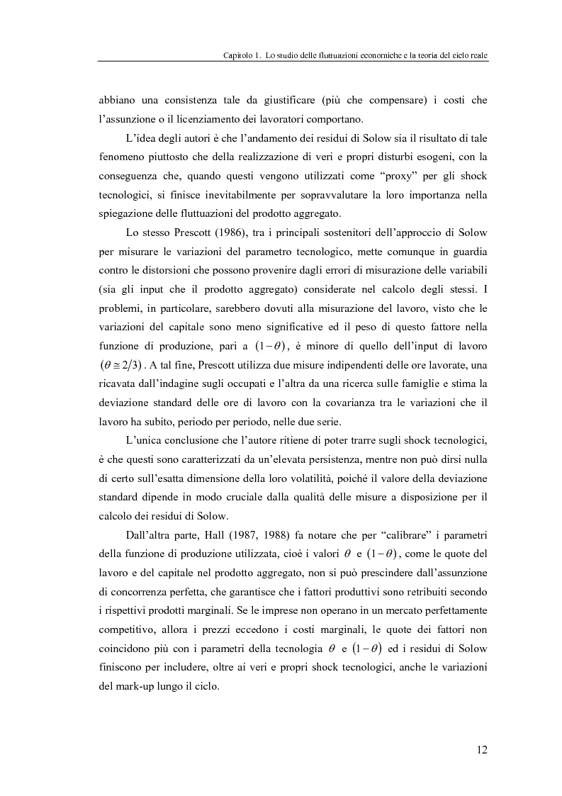 Anteprima della tesi: Ciclo reale e metodologia di ''calibrazione'': sviluppi teorici ed esperimenti computazionali, Pagina 12