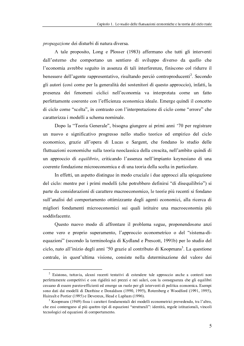 Anteprima della tesi: Ciclo reale e metodologia di ''calibrazione'': sviluppi teorici ed esperimenti computazionali, Pagina 5