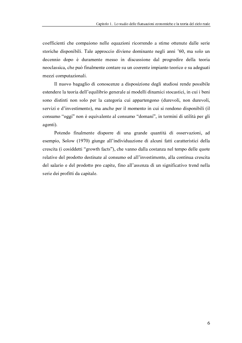 Anteprima della tesi: Ciclo reale e metodologia di ''calibrazione'': sviluppi teorici ed esperimenti computazionali, Pagina 6