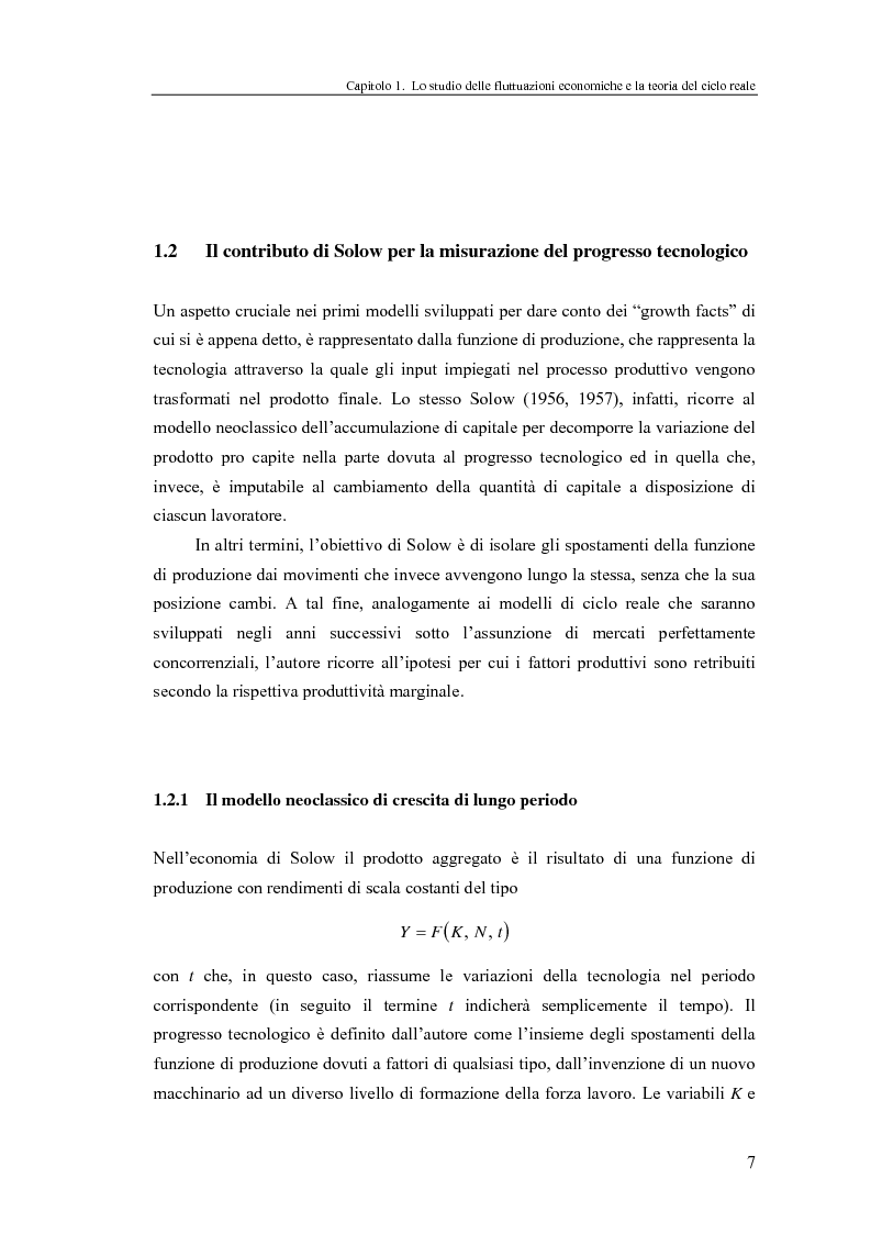 Anteprima della tesi: Ciclo reale e metodologia di ''calibrazione'': sviluppi teorici ed esperimenti computazionali, Pagina 7