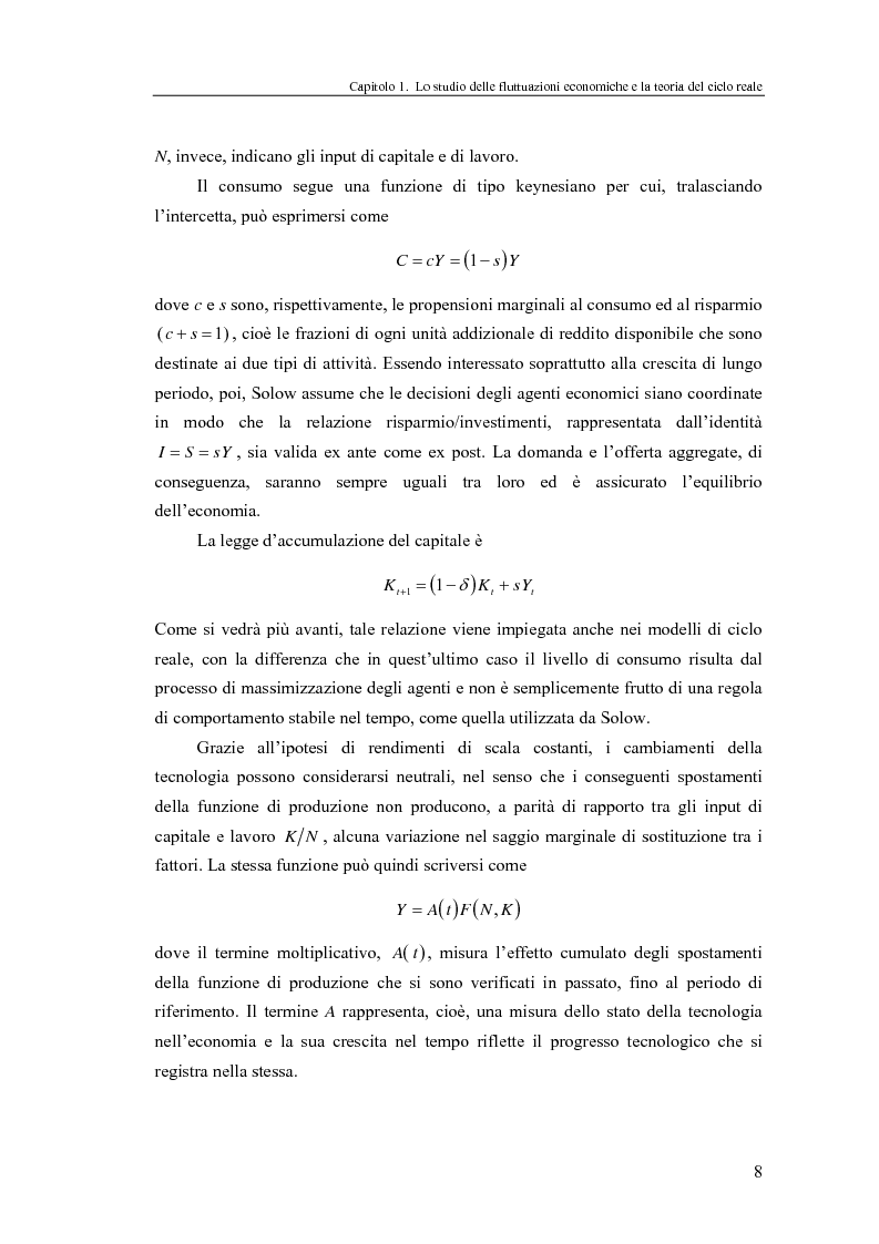 Anteprima della tesi: Ciclo reale e metodologia di ''calibrazione'': sviluppi teorici ed esperimenti computazionali, Pagina 8