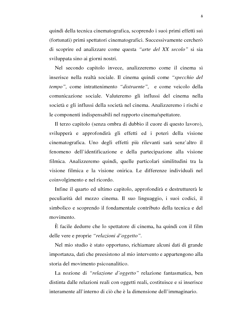 Anteprima della tesi: Fenomenologia del film e della visione cinematografica: struttura, identificazione, percezione, incanto., Pagina 3