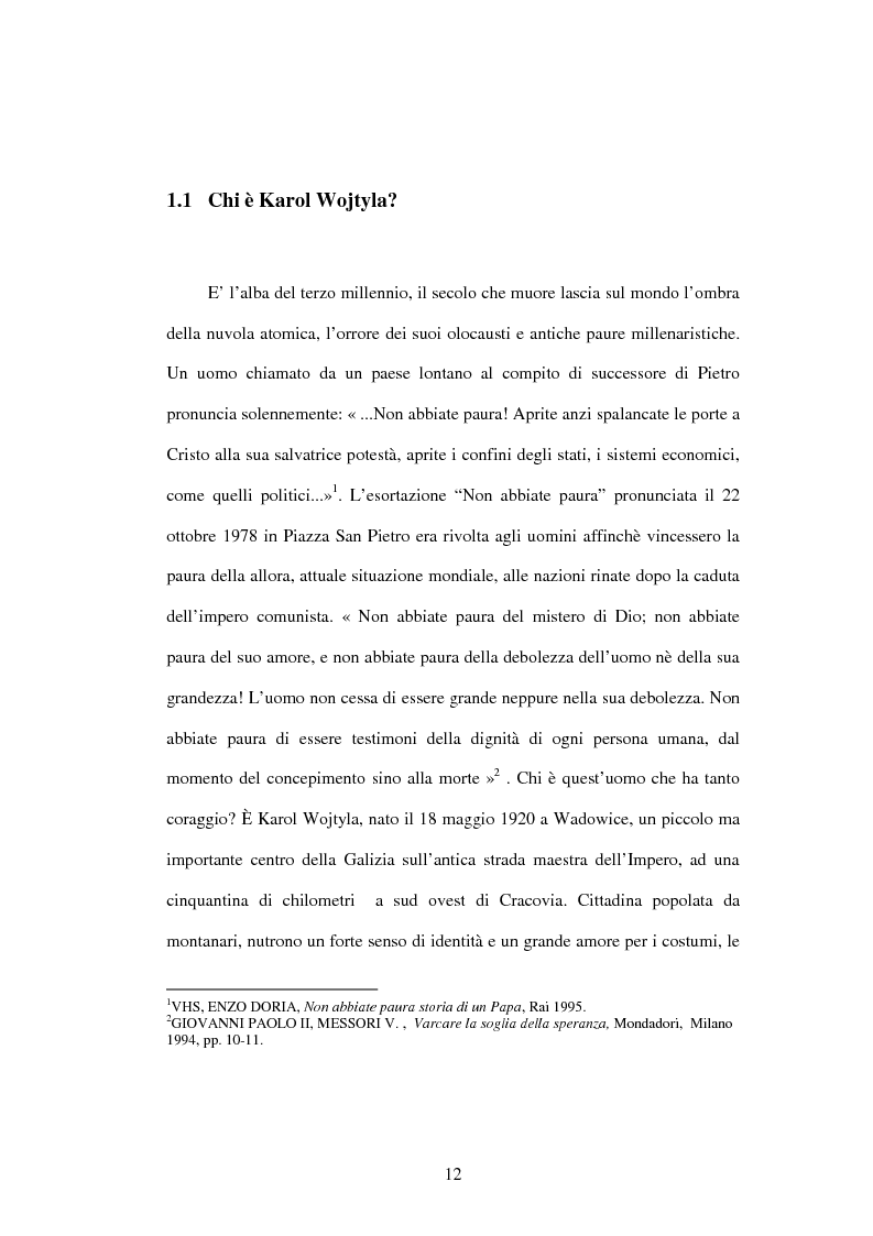 Anteprima della tesi: Etica e verità nelle encicliche di Karol Wojtyla, Pagina 5