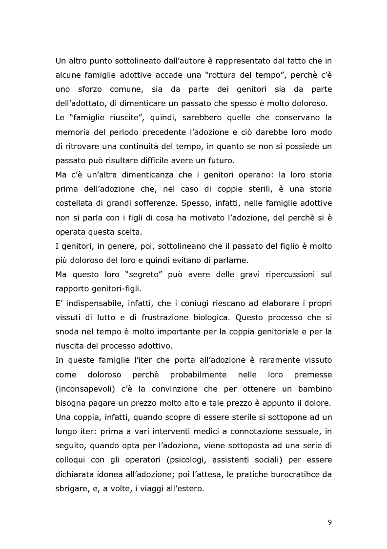 Anteprima della tesi: Com'è difficile crescere! Analisi di un caso di un'adolescente adottata, Pagina 7