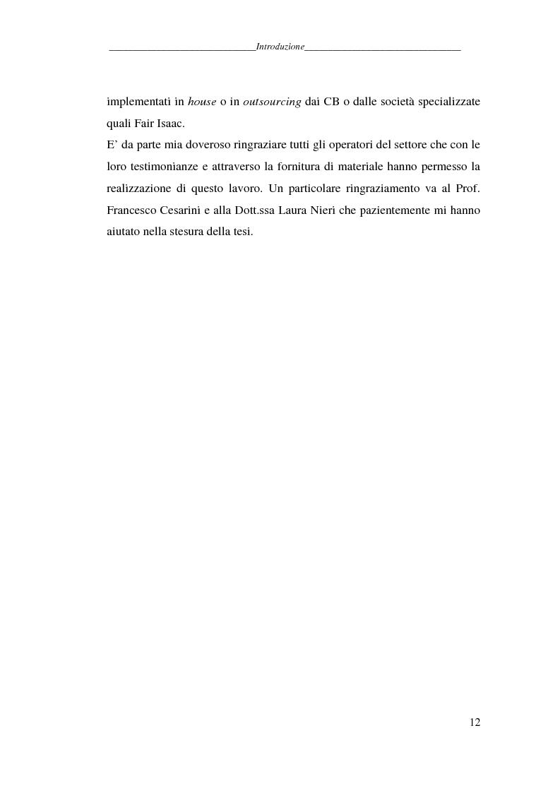 Anteprima della tesi: L'attività dei credit bureaus e la valutazione del rischio nel credito al consumo, Pagina 7