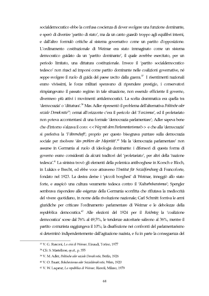 Anteprima della tesi: Il concetto di parlamentarismo nella teoria dello Stato kelseniana: la difesa della democrazia negli scritti politici 1920-1933, Pagina 9