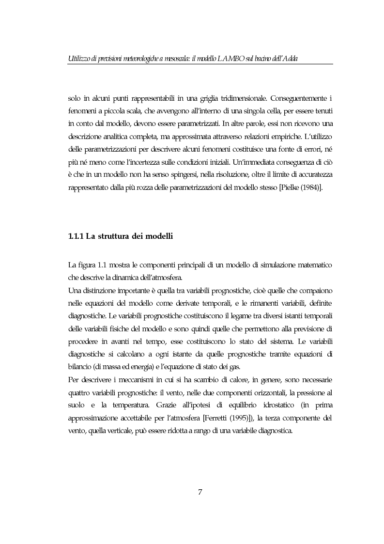 Anteprima della tesi: Utilizzo di previsioni meteorologiche a mesoscala: il modello Lambo sul bacino dell’Adda, Pagina 7