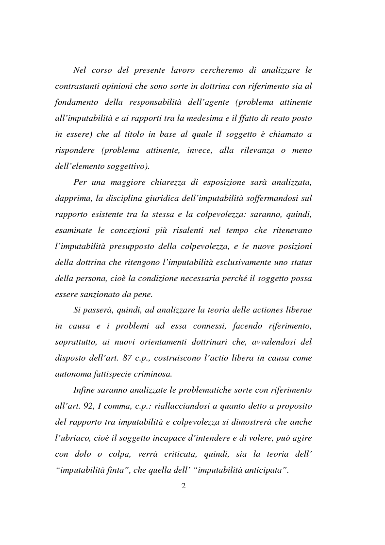 Anteprima della tesi: Actiones liberae in causa, Pagina 2