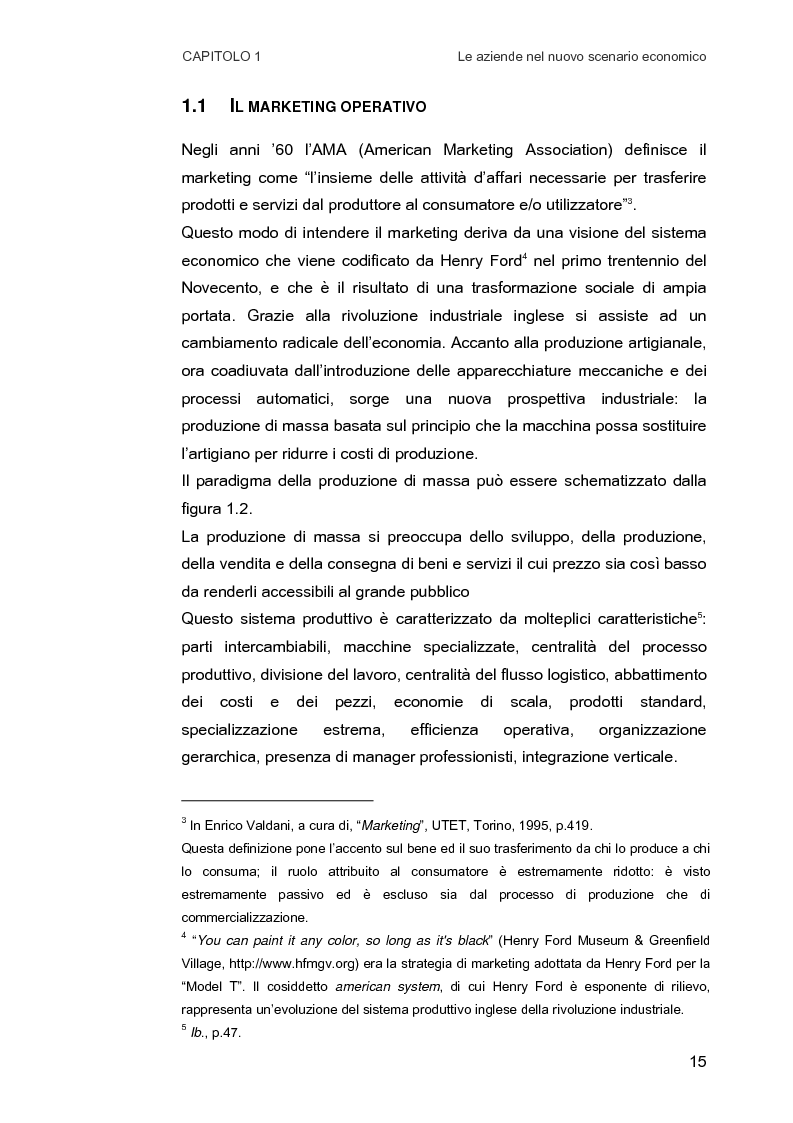 Anteprima della tesi: Customer Relationship Management. Caratteristiche e implementazione di una strategia cliente-centrica, Pagina 7