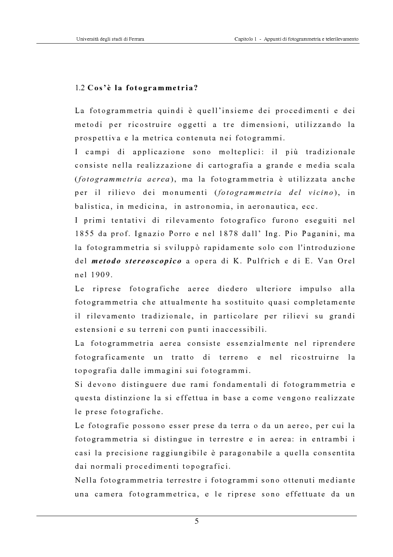 Anteprima della tesi: Georeferenziazione automatica di immagini satellitari ad alta risoluzione, Pagina 5