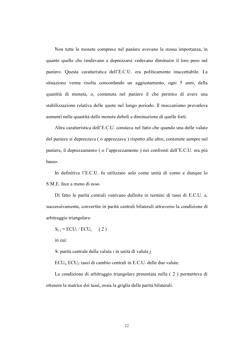 Anteprima della tesi: L'Unione economica e monetaria: dalla teoria delle aree valutarie ottimali alle politiche economiche europee, Pagina 12
