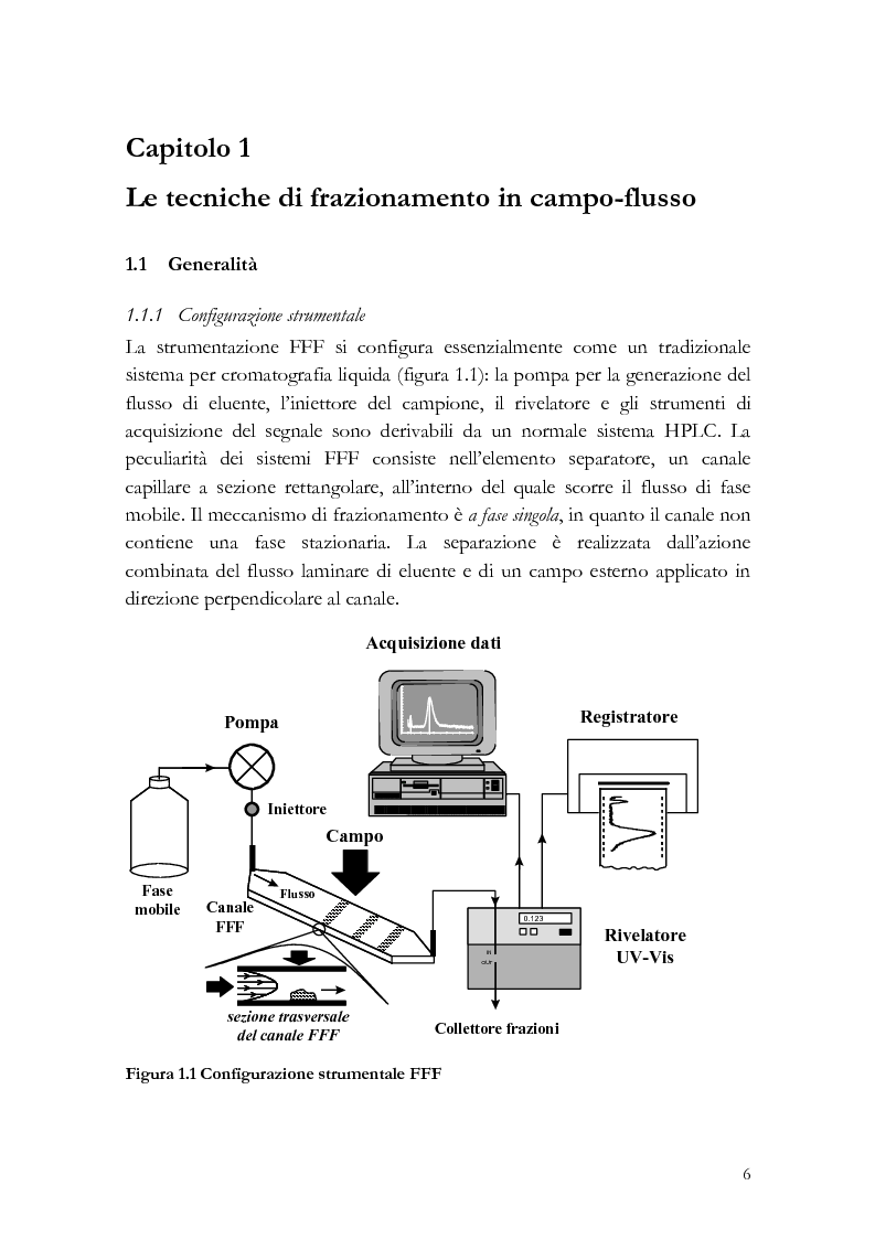 Anteprima della tesi: Analisi di distribuzione dimensionale e di massa di amido di cereali in frazionamento in campo-flusso (FFF) e suo interesse in campo agro-alimentare, Pagina 3