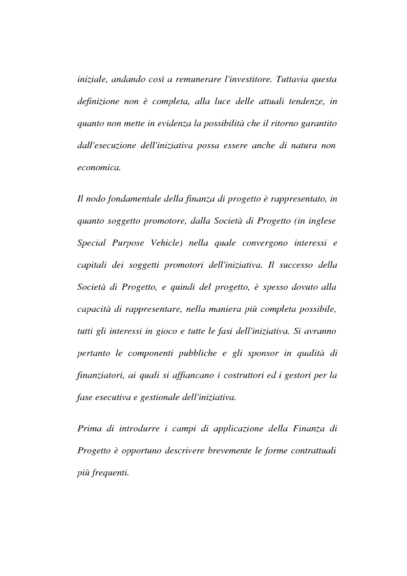 Anteprima della tesi: La tecnica del project financing: quadro normativo ed applicazioni – La realizzazione di un impianto Cdr, Pagina 2