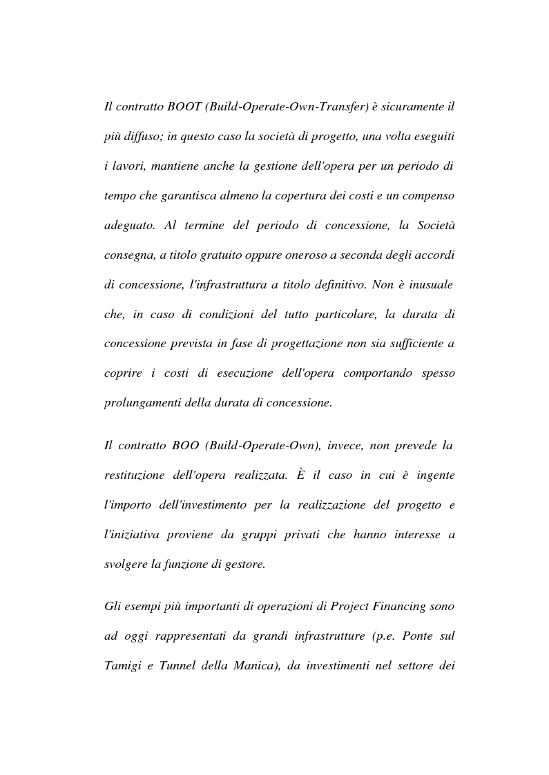 Anteprima della tesi: La tecnica del project financing: quadro normativo ed applicazioni – La realizzazione di un impianto Cdr, Pagina 3