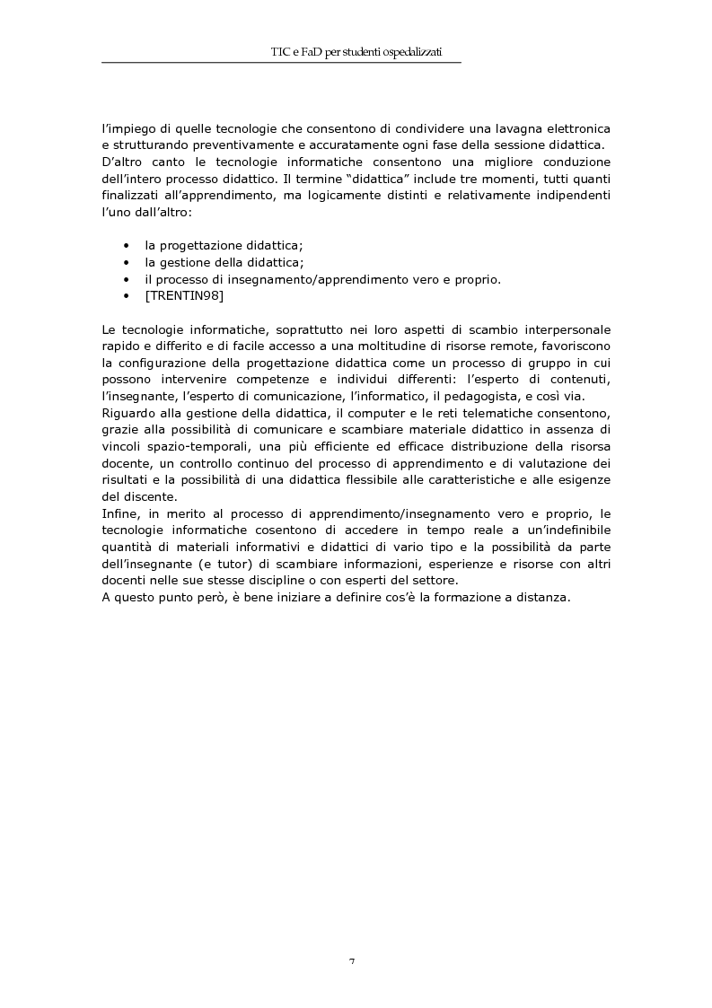 Anteprima della tesi: TIC e FaD per studenti ospedalizzati, Pagina 5
