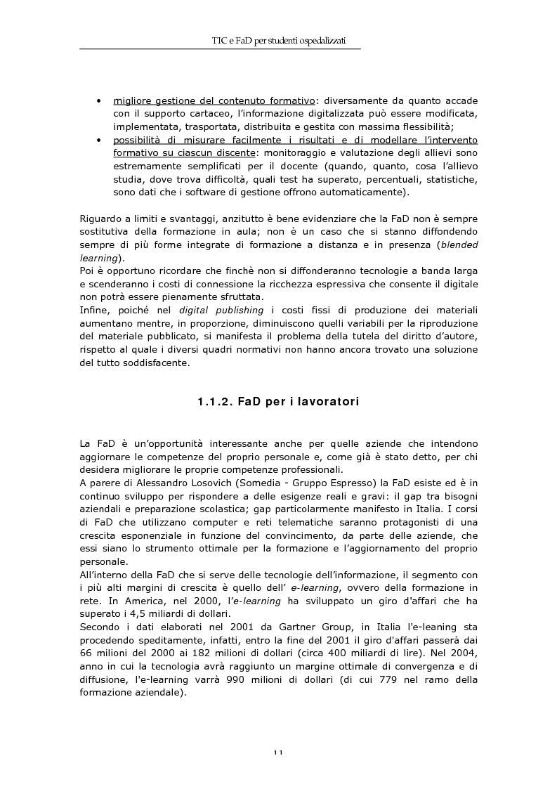 Anteprima della tesi: TIC e FaD per studenti ospedalizzati, Pagina 9