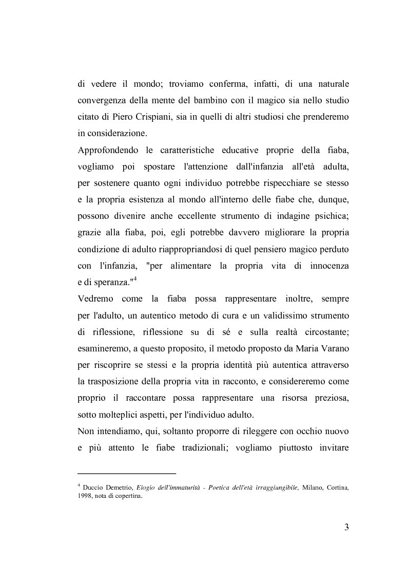 Anteprima della tesi: La fiaba nella cura di sè, Pagina 3