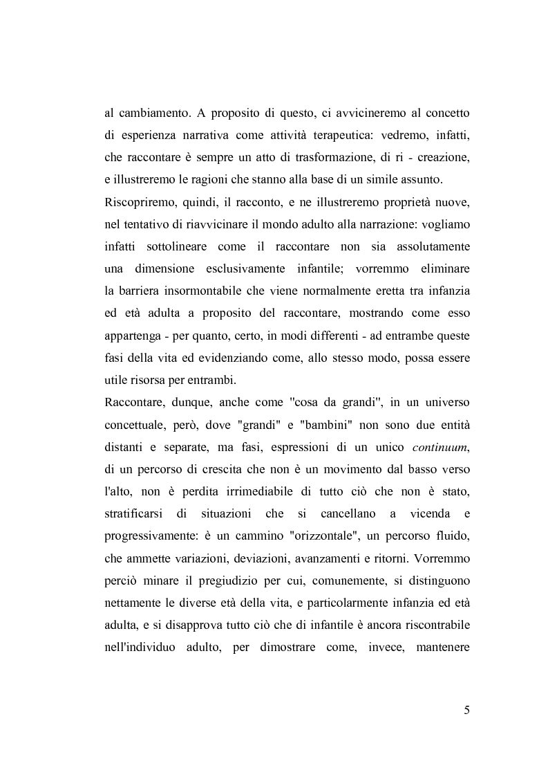 Anteprima della tesi: La fiaba nella cura di sè, Pagina 5