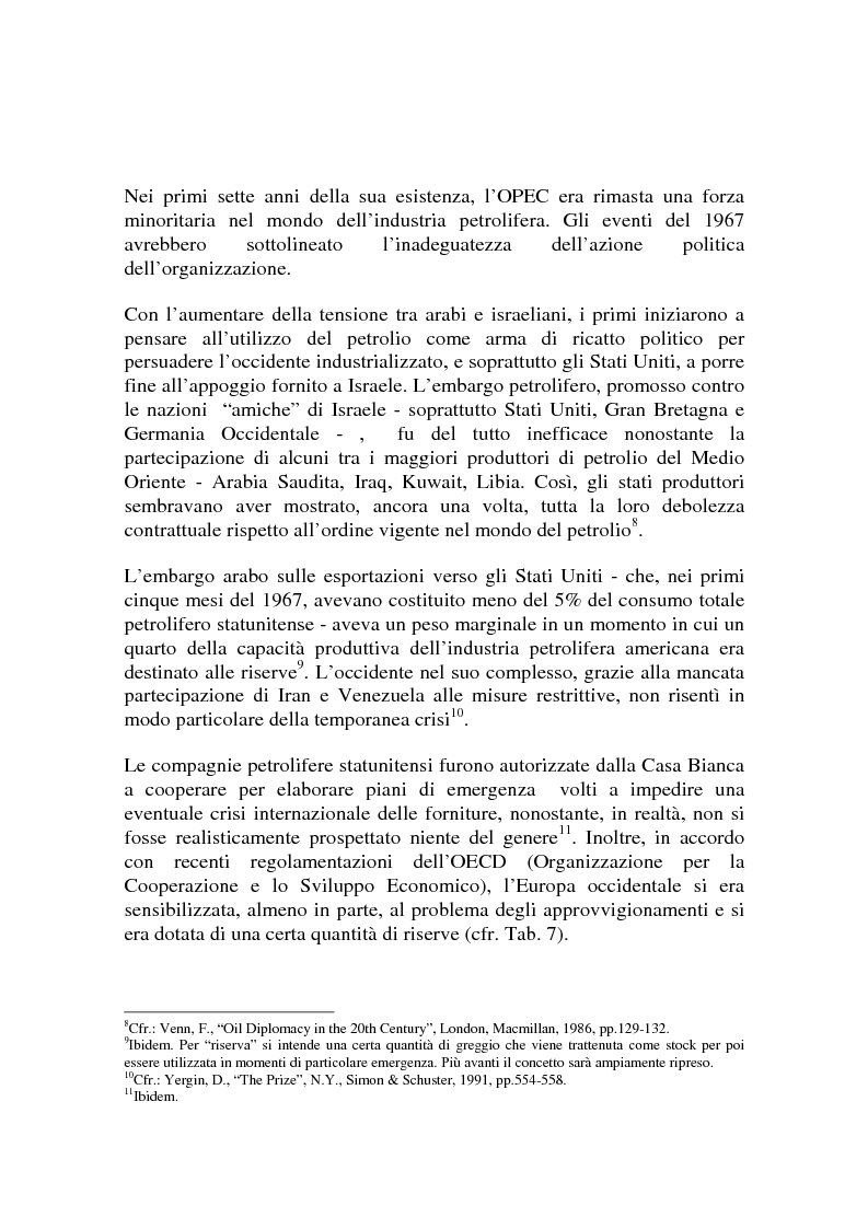 Anteprima della tesi: Le origini del primo shock petrolifero, Pagina 10