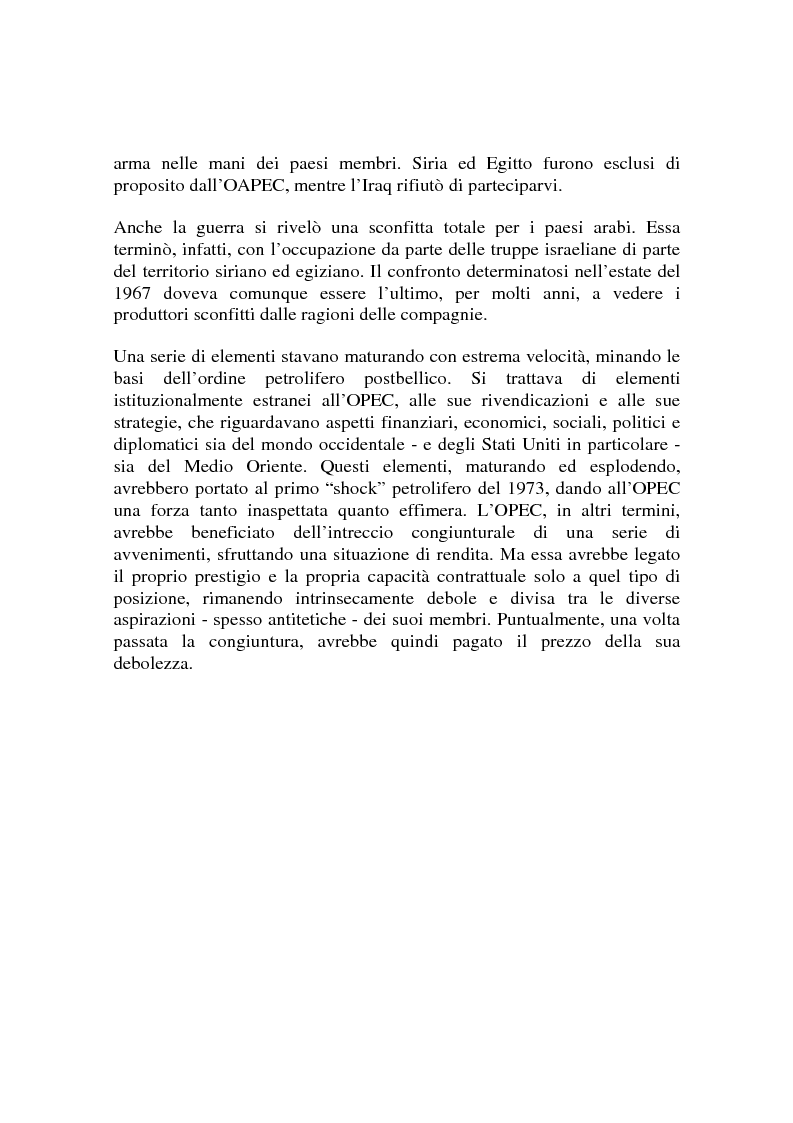 Anteprima della tesi: Le origini del primo shock petrolifero, Pagina 12