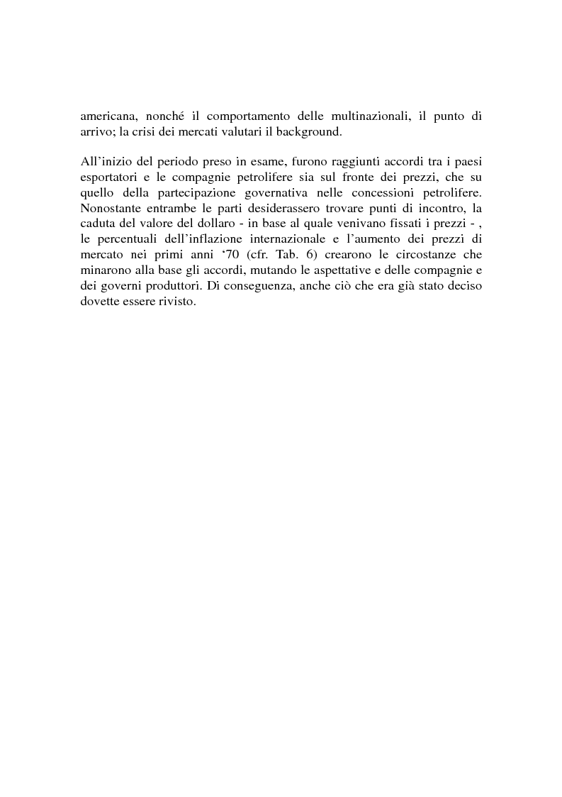 Anteprima della tesi: Le origini del primo shock petrolifero, Pagina 6