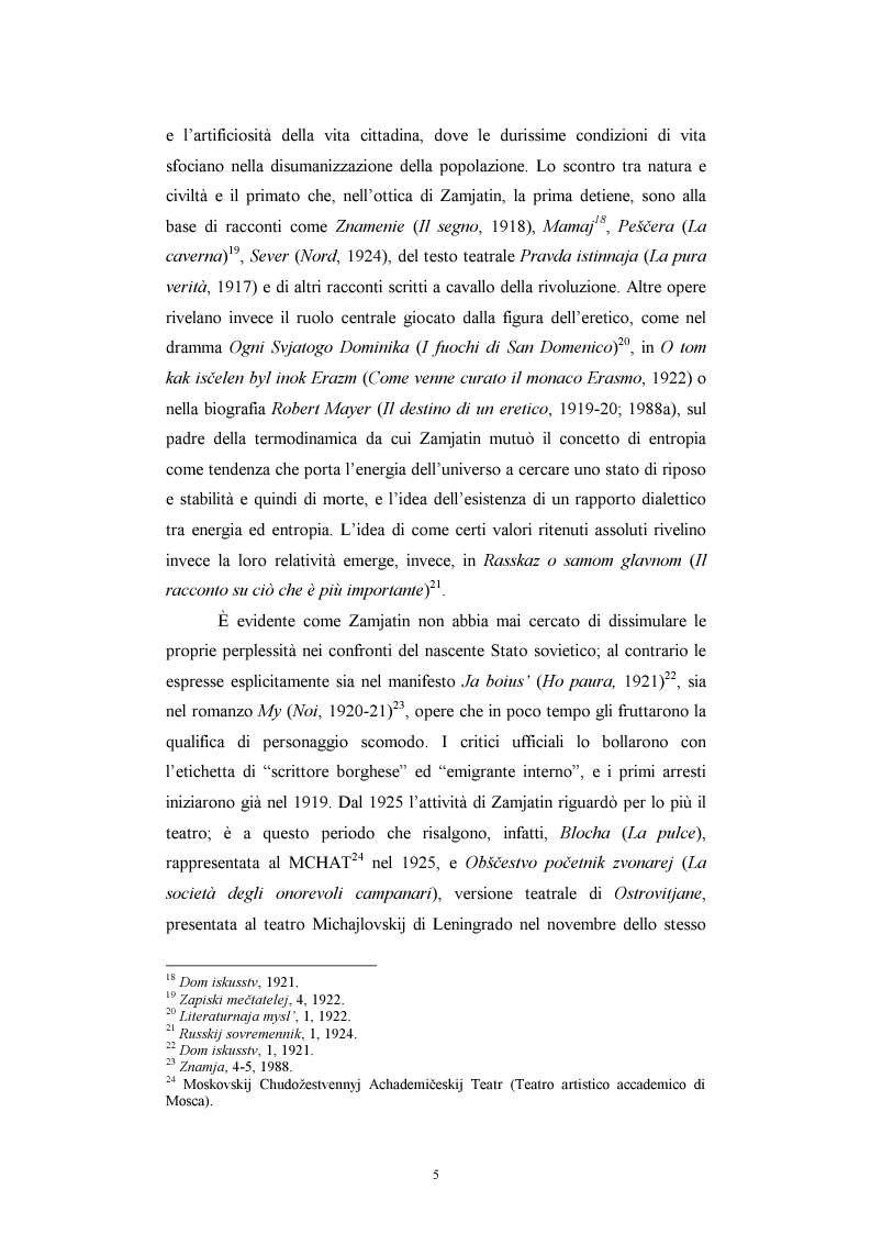 Anteprima della tesi: Utopia e antiutopia socialista (''My''di E.I. Zamjatin e ''Krasnaja zvezda''di A.A. Bogdanov), Pagina 11