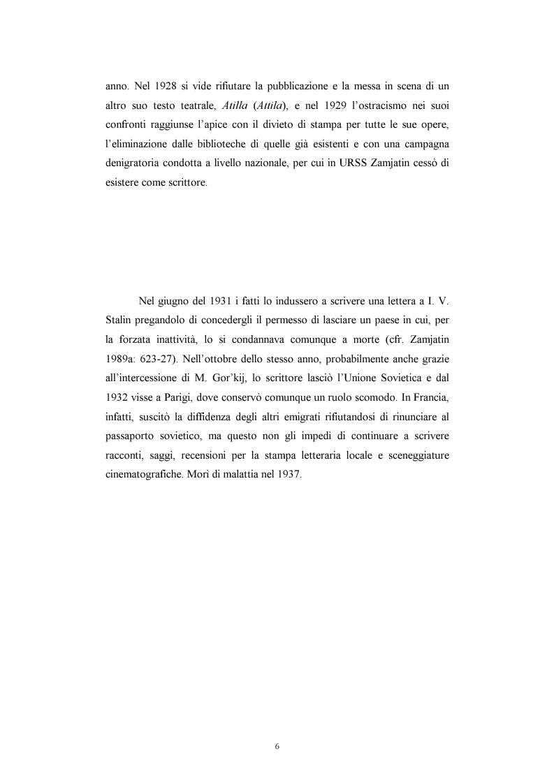 Anteprima della tesi: Utopia e antiutopia socialista (''My''di E.I. Zamjatin e ''Krasnaja zvezda''di A.A. Bogdanov), Pagina 12
