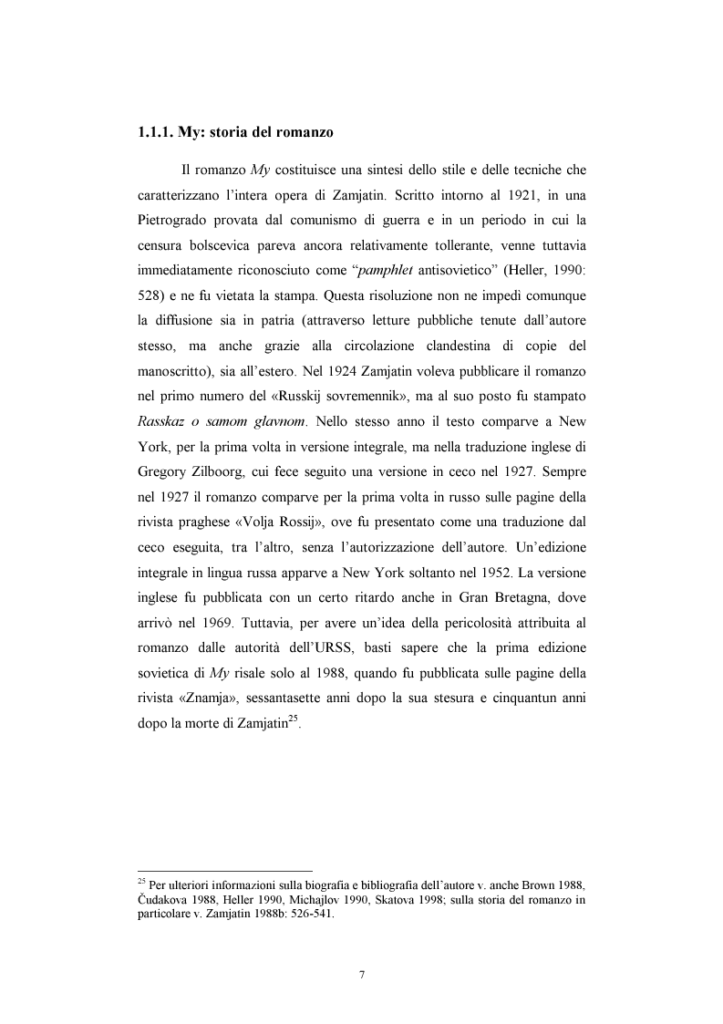 Anteprima della tesi: Utopia e antiutopia socialista (''My''di E.I. Zamjatin e ''Krasnaja zvezda''di A.A. Bogdanov), Pagina 13