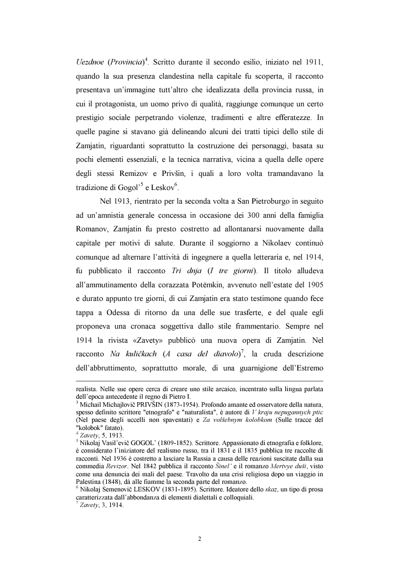 Anteprima della tesi: Utopia e antiutopia socialista (''My''di E.I. Zamjatin e ''Krasnaja zvezda''di A.A. Bogdanov), Pagina 8
