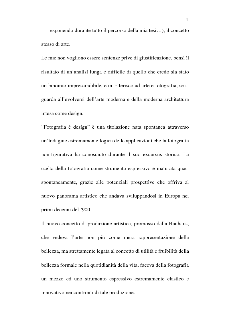 Anteprima della tesi: Fotografia è design. Un laboratorio della visione, dalle origini alle espressioni attuali, Pagina 2