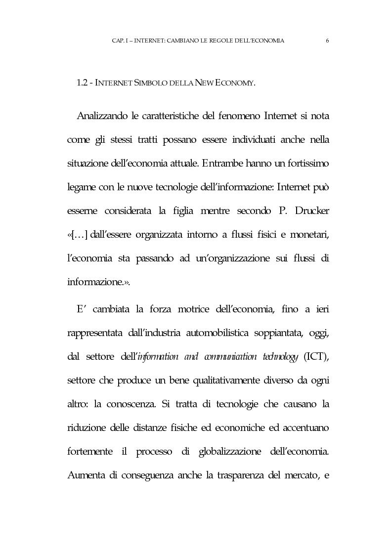 Anteprima della tesi: La new economy: metodi e tecniche per lo sviluppo del commercio elettronico, Pagina 10