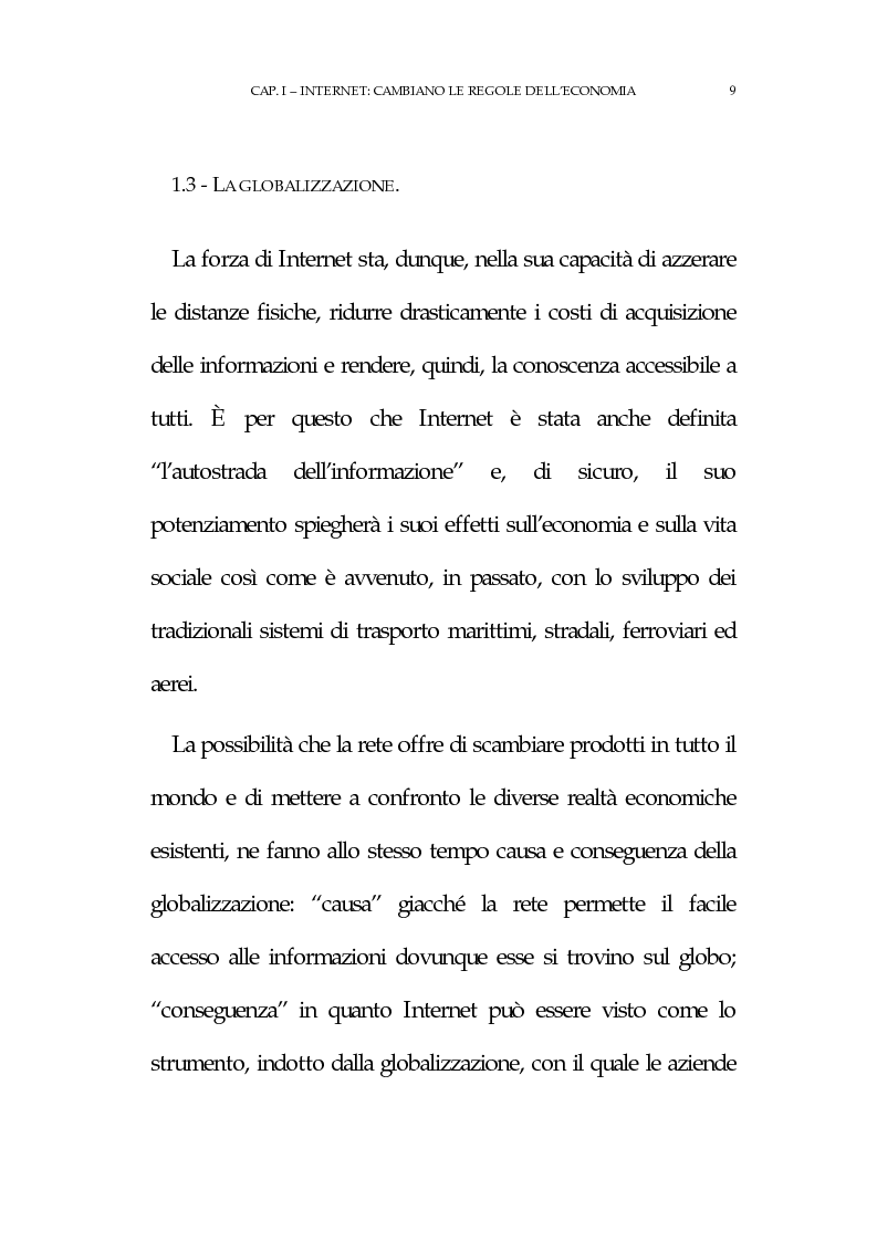 Anteprima della tesi: La new economy: metodi e tecniche per lo sviluppo del commercio elettronico, Pagina 13