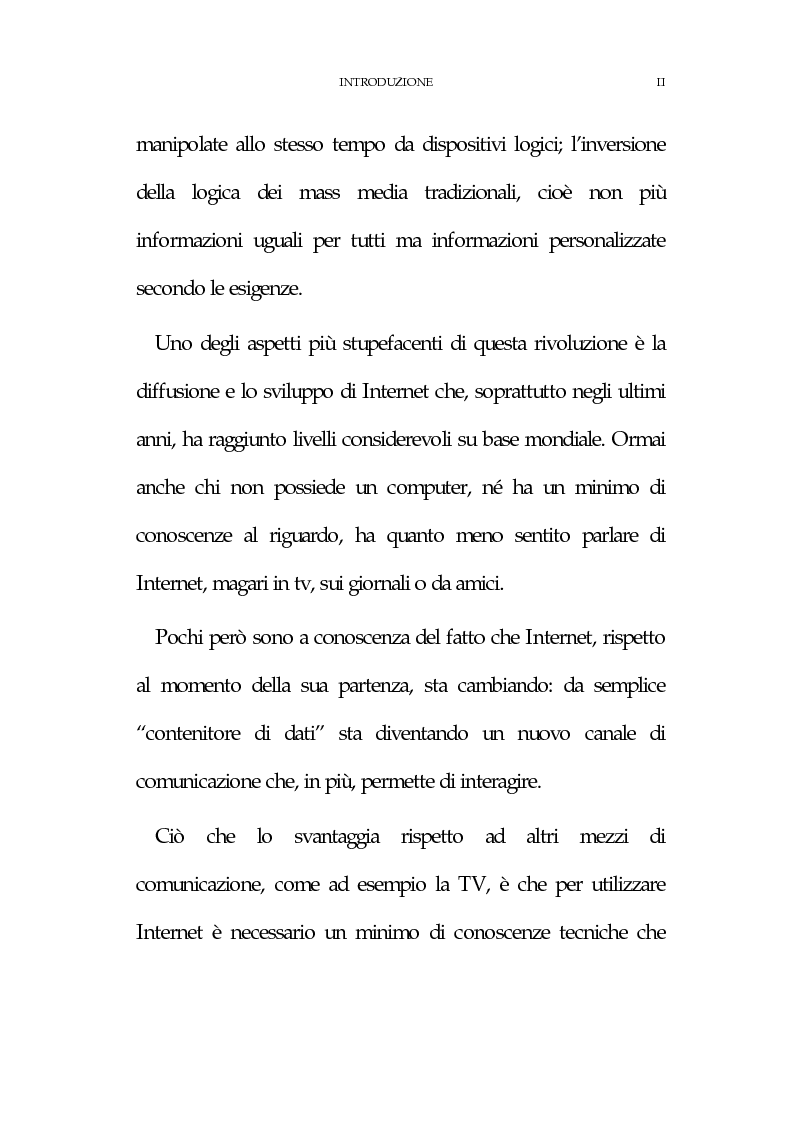 Anteprima della tesi: La new economy: metodi e tecniche per lo sviluppo del commercio elettronico, Pagina 2