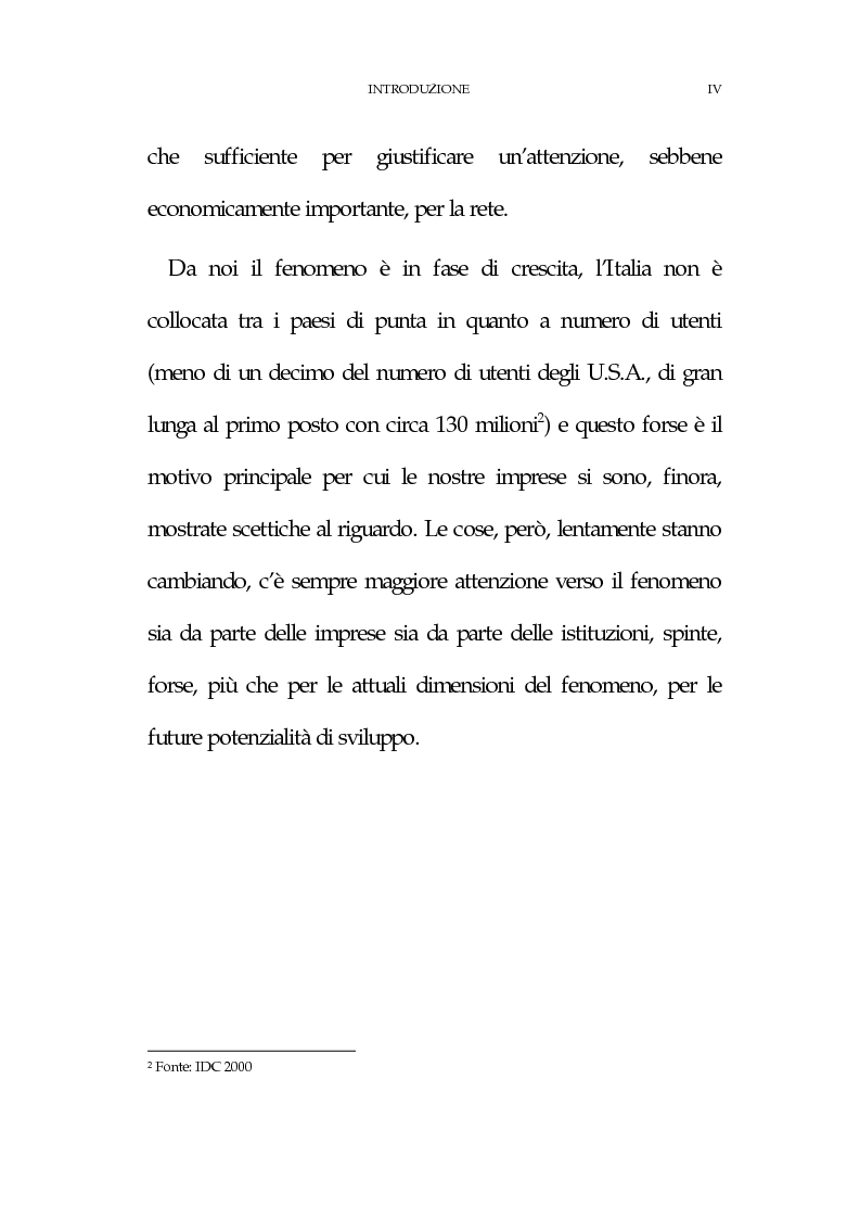 Anteprima della tesi: La new economy: metodi e tecniche per lo sviluppo del commercio elettronico, Pagina 4