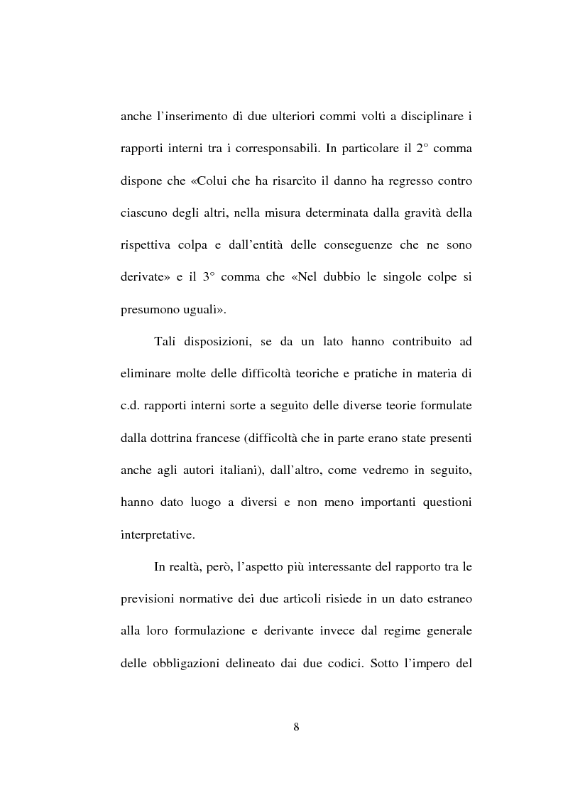 Anteprima della tesi: La responsabilità solidale per fatto illecito, Pagina 6