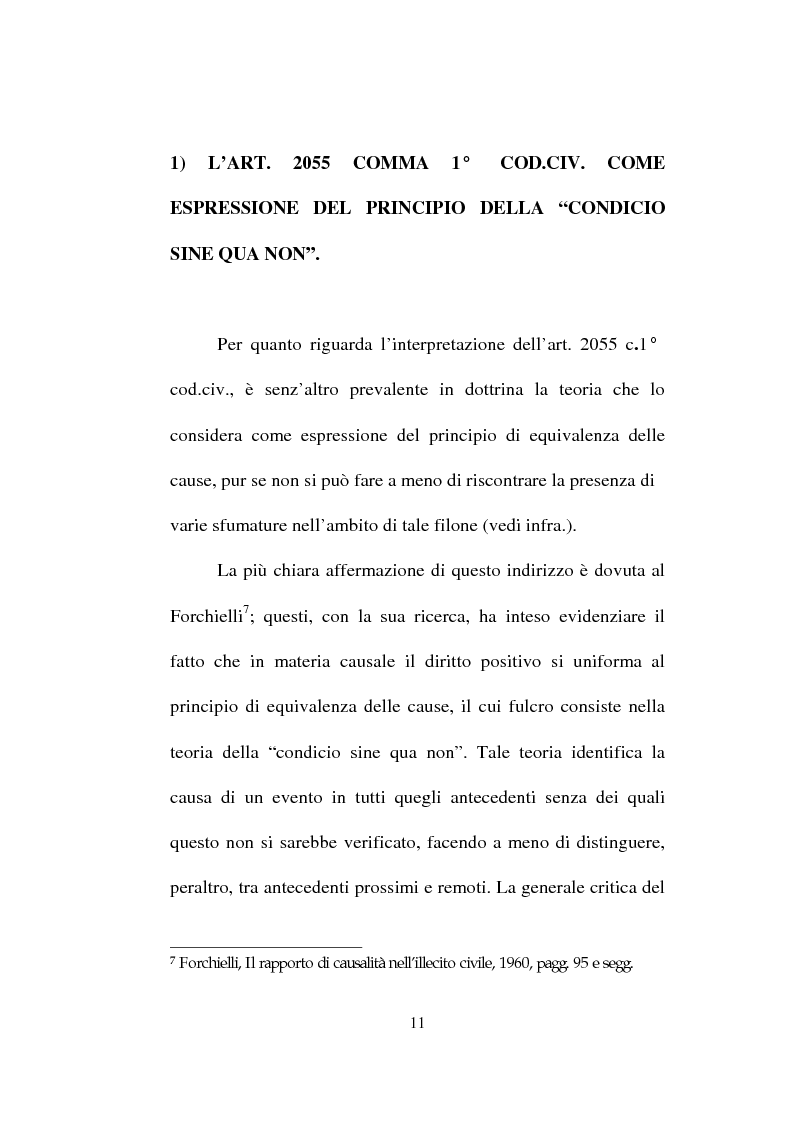 Anteprima della tesi: La responsabilità solidale per fatto illecito, Pagina 9