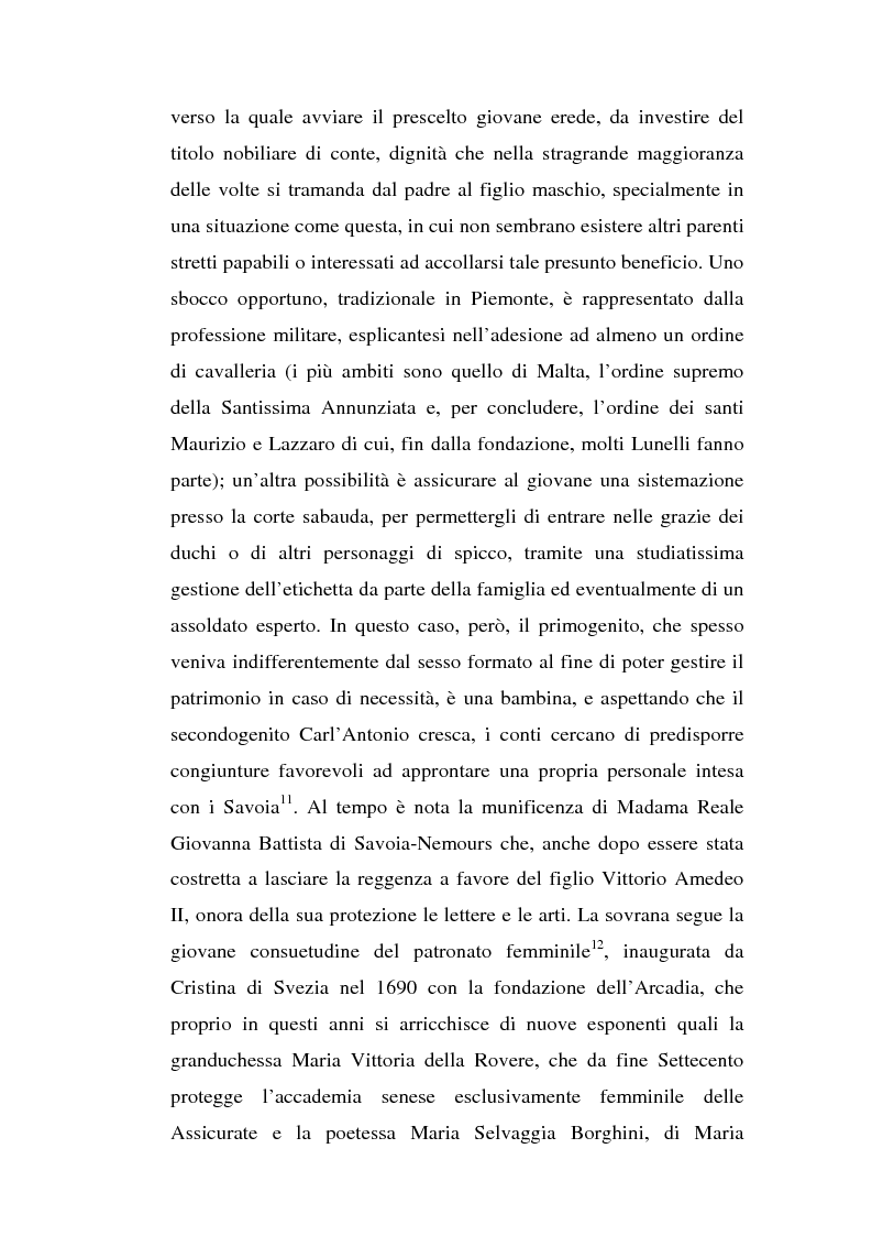 Anteprima della tesi: Una dama in Parnaso: l'arcade piemontese Benedetta Clotilde Lunelli Spinola (1700-1774), Pagina 10