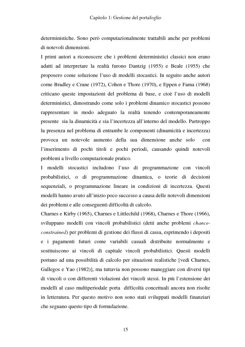 Anteprima della tesi: Gestione del portafoglio: generazione di scenari e applicazioni al mercato azionario italiano, Pagina 11