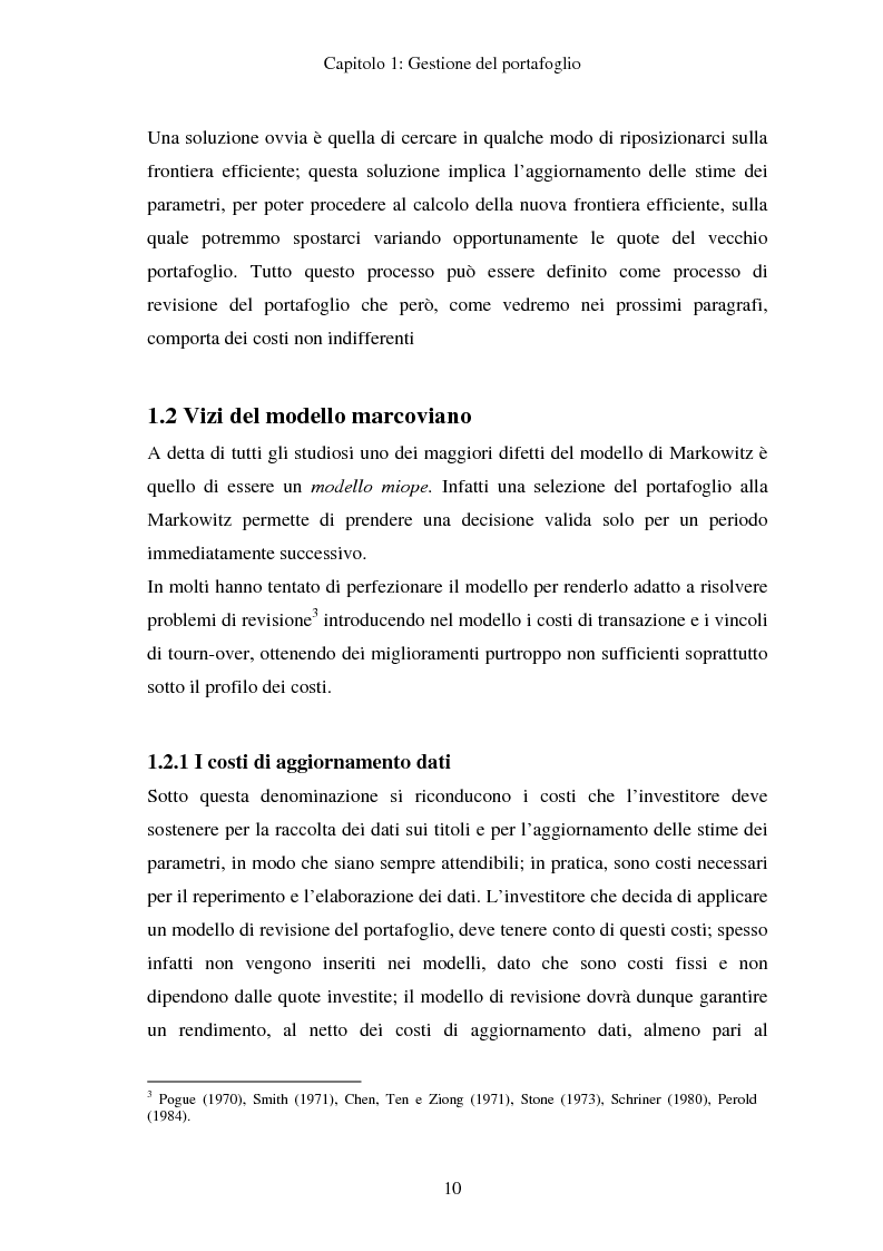 Anteprima della tesi: Gestione del portafoglio: generazione di scenari e applicazioni al mercato azionario italiano, Pagina 6