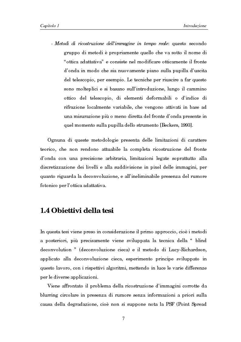 Anteprima della tesi: Il problema della rifocalizzazione di immagini digitali in presenza di rumore, Pagina 7