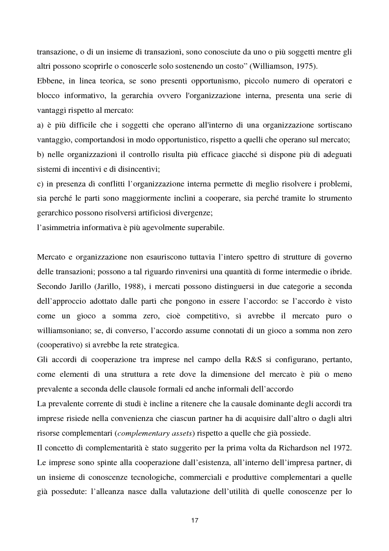 Anteprima della tesi: La cooperazione tra imprese nella ricerca: un'analisi reticolare, Pagina 12
