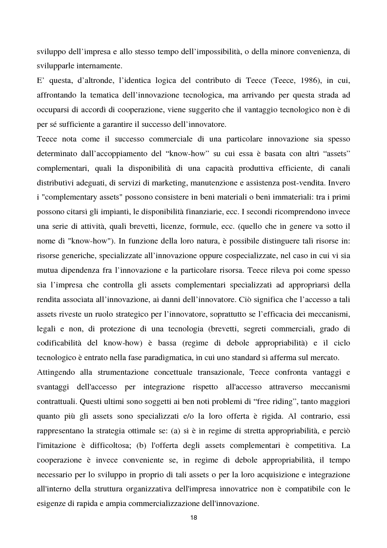 Anteprima della tesi: La cooperazione tra imprese nella ricerca: un'analisi reticolare, Pagina 13