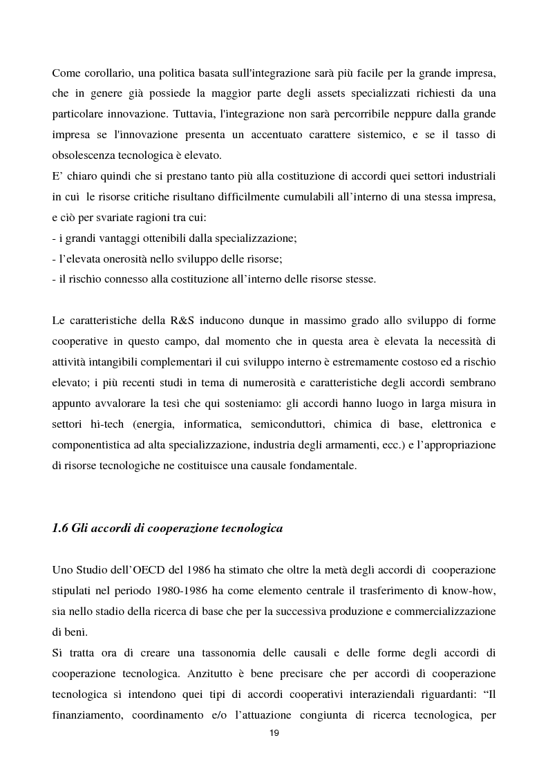 Anteprima della tesi: La cooperazione tra imprese nella ricerca: un'analisi reticolare, Pagina 14
