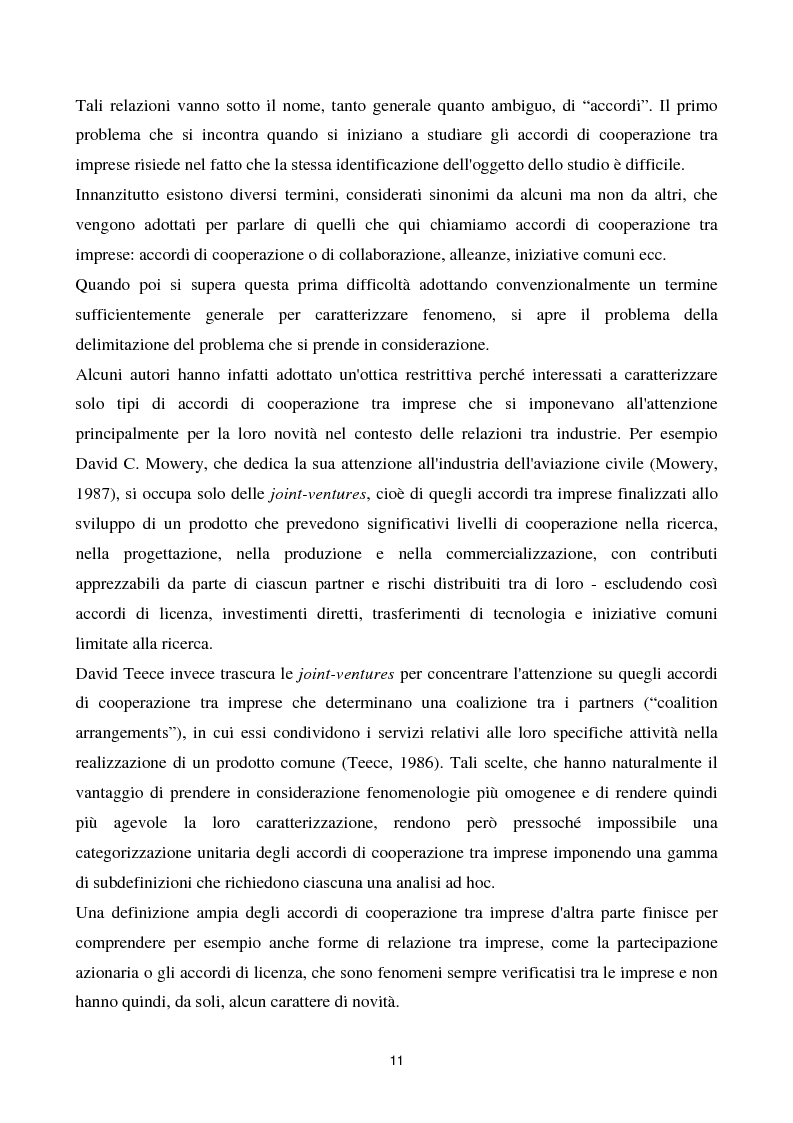 Anteprima della tesi: La cooperazione tra imprese nella ricerca: un'analisi reticolare, Pagina 6