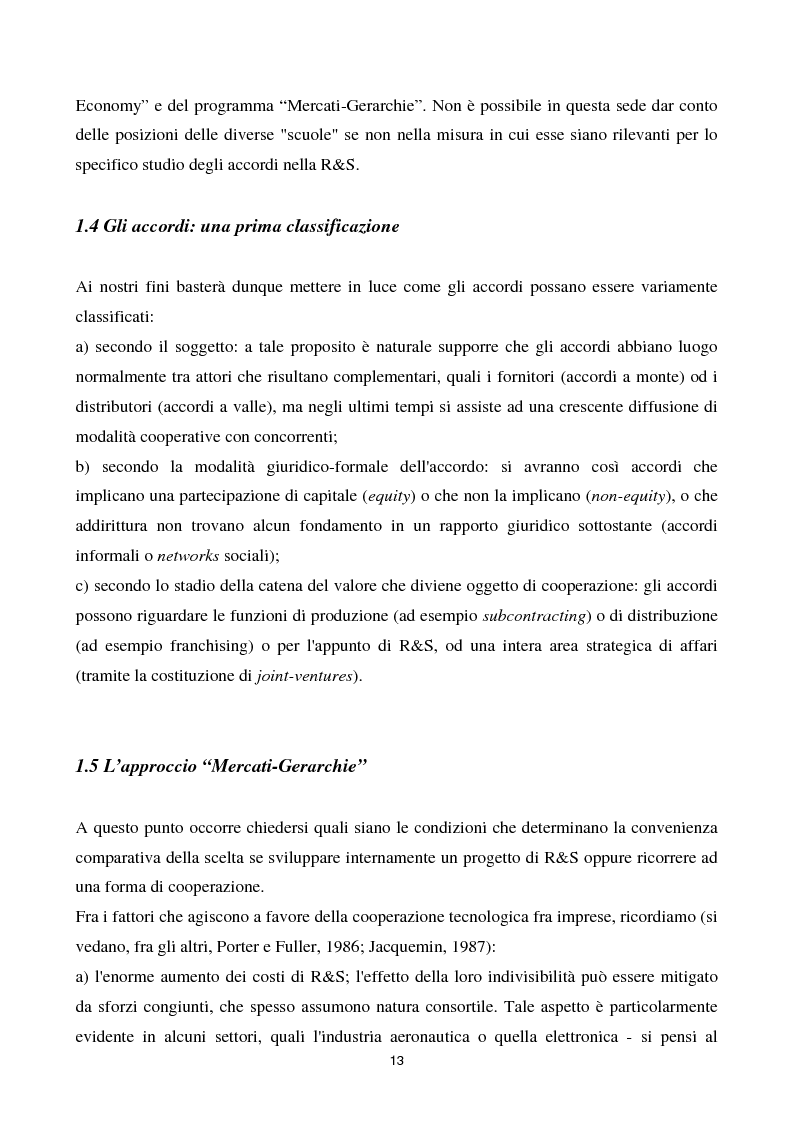 Anteprima della tesi: La cooperazione tra imprese nella ricerca: un'analisi reticolare, Pagina 8