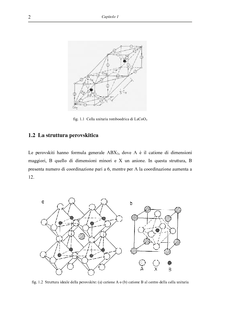 Anteprima della tesi: Sintesi di triossido di cobalto e lantanio mediante processi sol-gel, Pagina 5