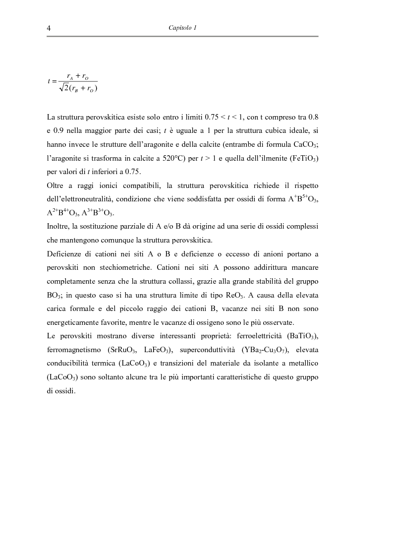 Anteprima della tesi: Sintesi di triossido di cobalto e lantanio mediante processi sol-gel, Pagina 7