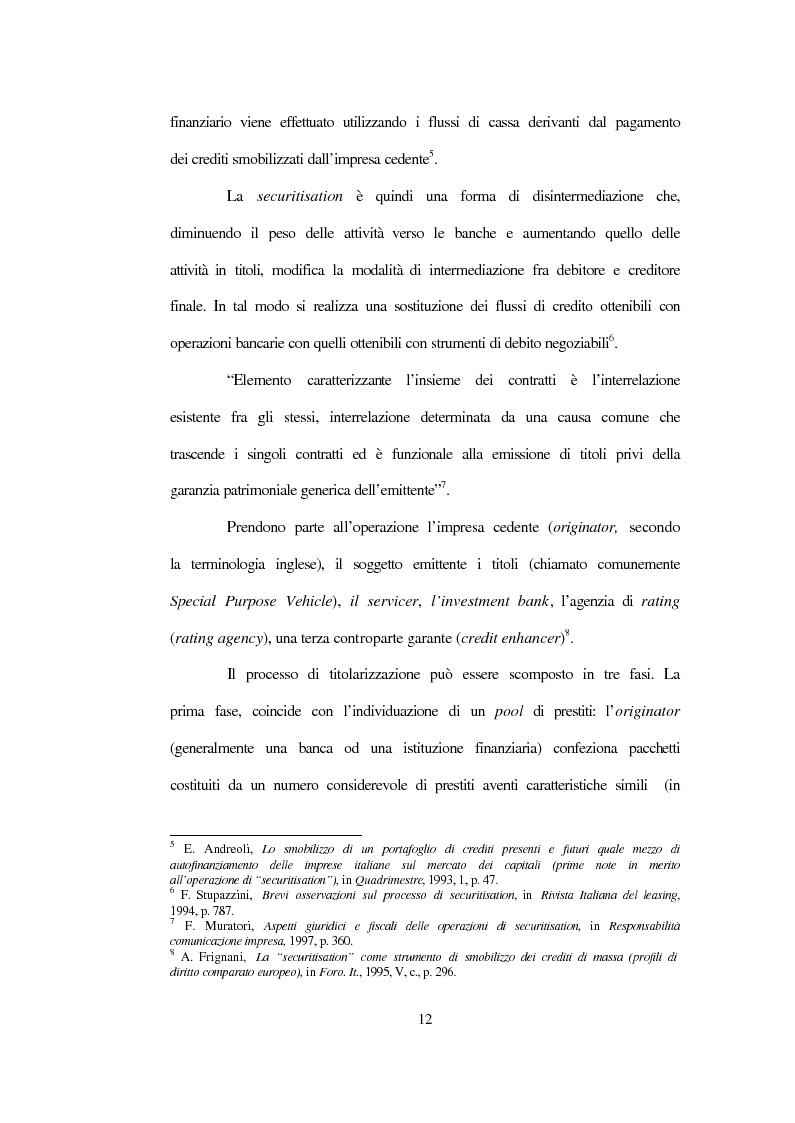 Anteprima della tesi: La nuova disciplina sulla cartolarizzazione dei crediti, Pagina 8